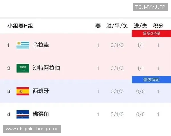西班牙7分领跑H组：世界杯小组赛成绩整理